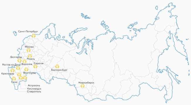 Сеть наркологических центров Решение по всей России